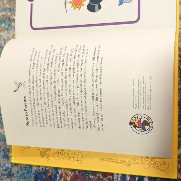Walt Disney What's Outside, Outdoor Fun Hardback Book 1985 - Picture 6 of 8